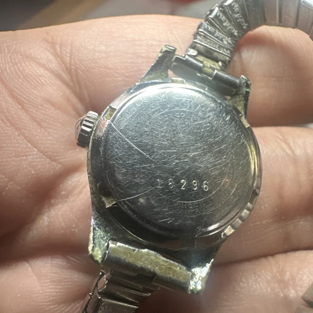 Works VTG BULOVA 1950's Mermaid Ladies watch Swiss Manual wind 21mm Fit 7in RARE